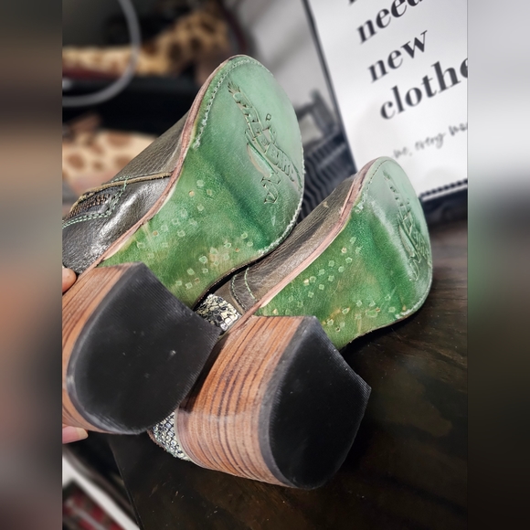 Freebird by Steven Catrina size 6 olive leather lace up boot - Picture 2 of 5